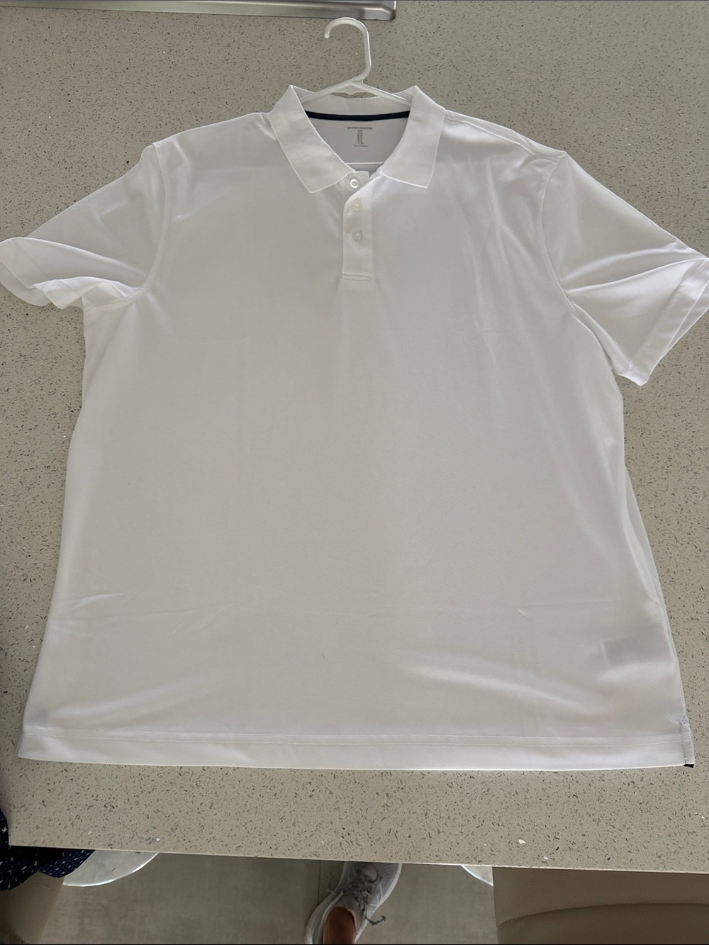 NWOT Men's Classic White Polo Shirt